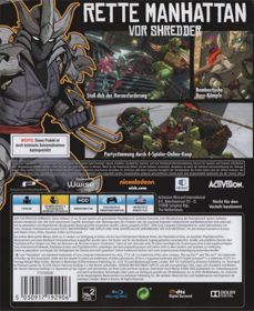 Teenage Mutant Ninja Turtles: Mutants in Manhattan - Box - Back (Germany) - 654x800