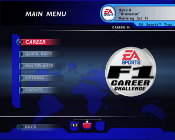 F1 Career Challenge - Screenshot - Game Select (World) - 640x512