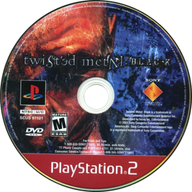 Twisted Metal: Black - Disc (North America) - 739x740