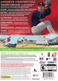 MLB 2K13 - Box - Back (North America) - 800x1123