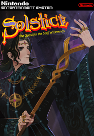 Solstice: The Quest for the Staff of Demnos - Fanart - Box - Front (North America) - 490x710