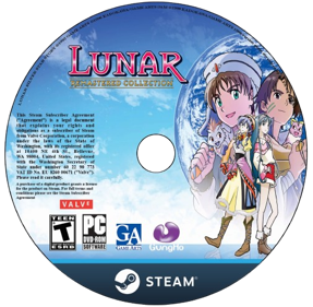 Lunar Remastered Collection - Fanart - Disc (World) - 505x494