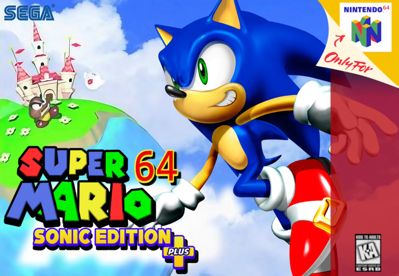 Mario 64: Sonic Edition Plus - Fanart - Box - Front (United States) - 1290x893