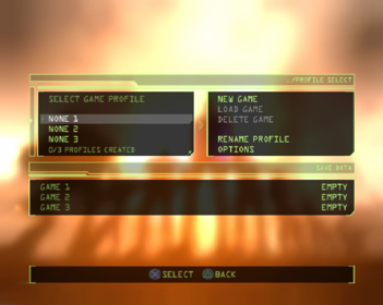 Project: Snowblind - Screenshot - Game Select (World) - 640x511