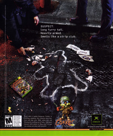 Conker: Live & Reloaded - Advertisement Flyer - Front (United States) - 1904x2289