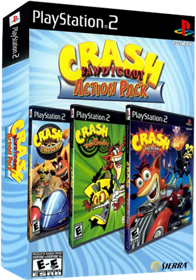 Crash Bandicoot Action Pack - Box - 3D (North America) - 350x500