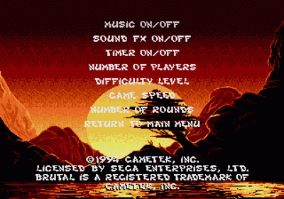 Brutal: Paws of Fury - Screenshot - Game Select (World) - 640x448