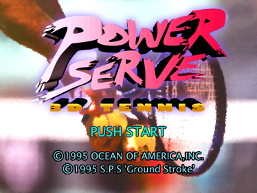 Power Serve 3D Tennis - Screenshot - Game Title (World) - 640x480