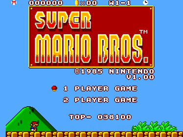 Super Mario Bros. - Screenshot - Game Title (World) - 256x192