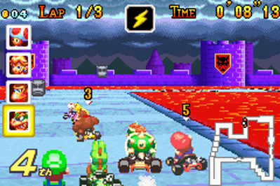Mario Kart: Super Circuit - Screenshot - Gameplay (World) - 240x160
