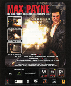 Max Payne - Advertisement Flyer - Front (United States) - 1833x2200