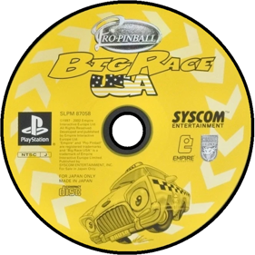 Pro Pinball: Big Race USA - Disc (Japan) - 700x700