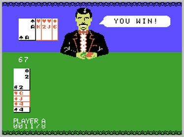 Ken Uston Blackjack/Poker - Screenshot - Gameplay (World) - 256x192