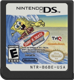 SpongeBob's Surf & Skate Roadtrip - Cart - Front (North America) - 517x564