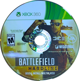 Battlefield: Hardline - Disc (North America) - 451x456