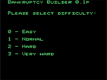 Bankruptcy Builder - Screenshot - Game Title (World) - 256x192