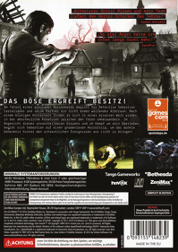 The Evil Within - Box - Back (Germany) - 1064x1500