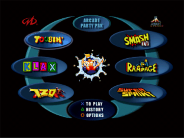 Arcade Party Pak - Screenshot - Game Select (World) - 640x480