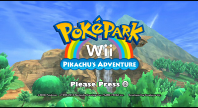 PokéPark Wii: Pikachu's Adventure - Screenshot - Game Title (North America) - 2501x1368