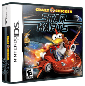 Crazy Chicken: Star Karts - Box - 3D (North America) - 900x911
