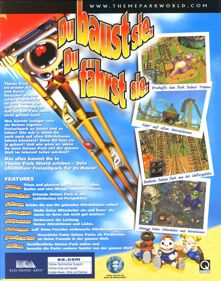 Sim Theme Park - Box - Back (Germany) - 630x800