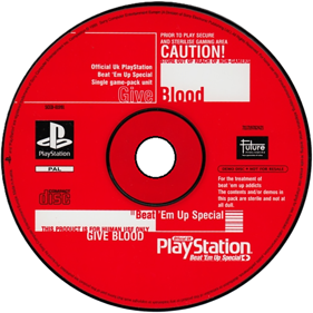 Official UK PlayStation Beat 'Em Up Special - Disc (Europe) - 600x600