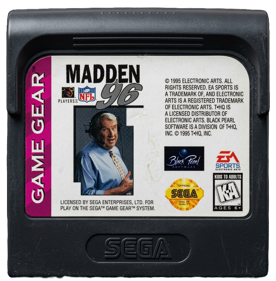 Madden '96 - Cart - Front (North America) - 1024x1042