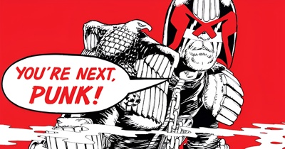 Judge Dredd (Melbourne House) - Fanart - Background (Europe) - 2000x1050