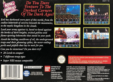 King Arthur's World - Box - Back (Europe) - 1500x1100
