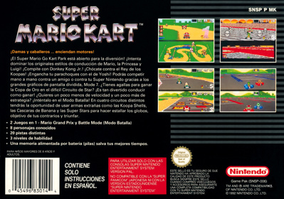Super Mario Kart - Box - Back (Spain) - 2464x1728