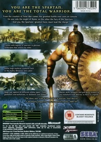 Spartan: Total Warrior - Box - Back (United Kingdom) - 483x680