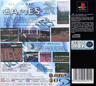 Olympic Summer Games: Atlanta '96 - Box - Back (Europe) - 765x680