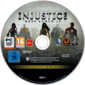 Injustice: Gods Among Us: Ultimate Edition - Disc (Europe) - 1406x1406