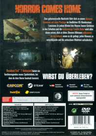 Resident Evil 7 Biohazard - Box - Back (Germany) - 841x1197