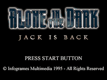 Alone in the Dark: One-Eyed Jack's Revenge - Screenshot - Game Title (Europe) - 320x240