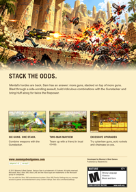 Serious Sam Double D XXL - Fanart - Box - Back (World) - 1700x2400
