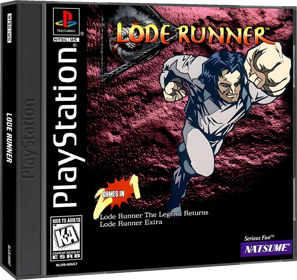 Lode Runner - Box - 3D (North America) - 1409x1330