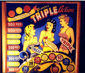 Triple Action (Genco) - Arcade - Marquee (World) - 725x621