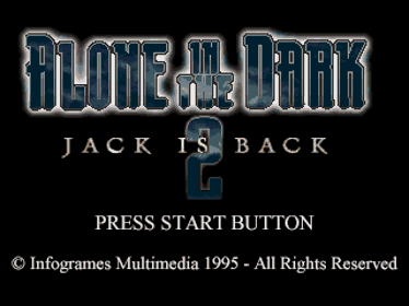Alone in the Dark: One-Eyed Jack's Revenge - Screenshot - Game Title (Japan) - 320x240