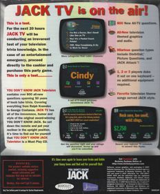 You Don't Know Jack: Television - Box - Back (United States) - 661x800