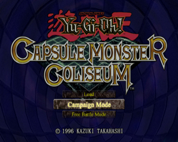 Yu-Gi-Oh! Capsule Monster Coliseum - Screenshot - Game Select (World) - 640x511