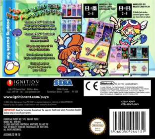 Puyo Pop Fever - Box - Back (Europe) - 1021x917