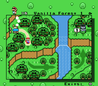 Super Mario World: Adventure in Forest Land - Screenshot - Gameplay (World) - 256x224