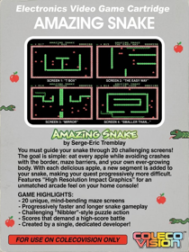 Amazing Snake - Box - Back (World) - 900x1200
