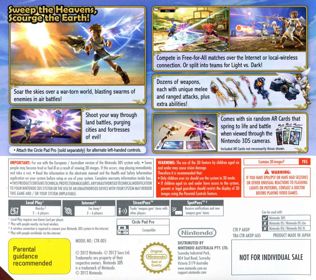 Kid Icarus: Uprising - Box - Back (Australia) - 902x800