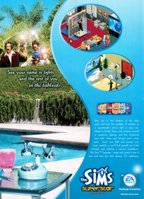 The Sims: Superstar - Advertisement Flyer - Front (United Kingdom) - 1594x2200