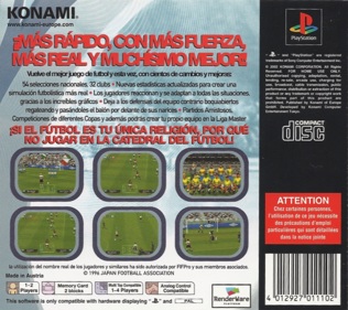 Pro Evolution Soccer 2 - Box - Back (Spain) - 1627x1445