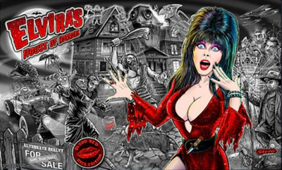 Elvira's House of Horrors: Blood Red Kiss Edition - Arcade - Marquee (World) - 753x456