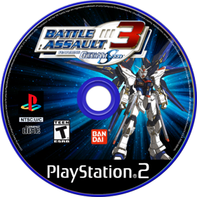 Battle Assault 3 featuring Gundam Seed - Fanart - Disc (North America) - 1280x1280