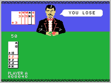 Ken Uston Blackjack/Poker - Screenshot - Game Over (World) - 256x192